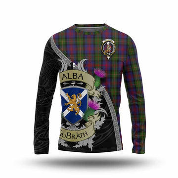 MacLennan (McLennan) Tartan Family Crest Long Sleeve T-Shirt Lion Rampant Royal Thistle Shield Celtic Inspired