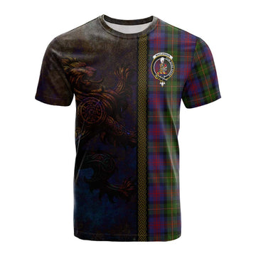 MacLennan (McLennan) Tartan Family Crest Cotton T-shirt Alba Gu Brath Be Brave Lion Ancient Style