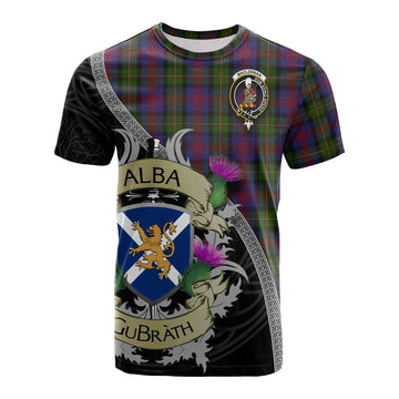 Tartan Vibes Clothing MacLennan (McLennan) Tartan Family Crest Cotton T-shirt Lion Rampant Royal Thistle Shield Celtic Inspired
