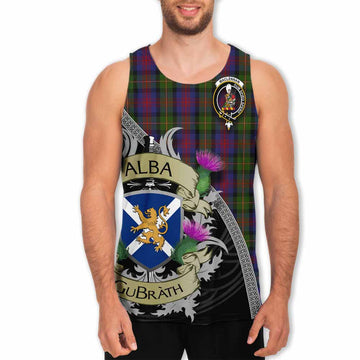 MacLennan (McLennan) Tartan Family Crest Men's Tank Top Lion Rampant Royal Thistle Shield Celtic Inspired