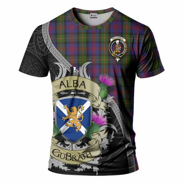 Tartan Vibes Clothing MacLennan (McLennan) Tartan Family Crest T-Shirt Lion Rampant Royal Thistle Shield Celtic Inspired