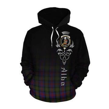 MacLennan (McLennan) Tartan Cotton Hoodie Featuring Alba Gu Brath Family Crest Celtic Inspired
