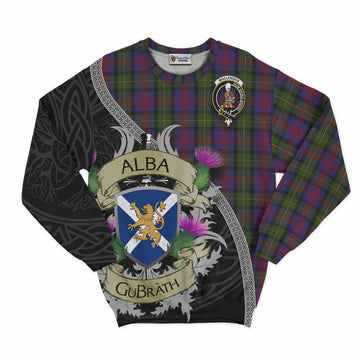 Tartan Vibes Clothing MacLennan (McLennan) Tartan Family Crest Sweatshirt Lion Rampant Royal Thistle Shield Celtic Inspired