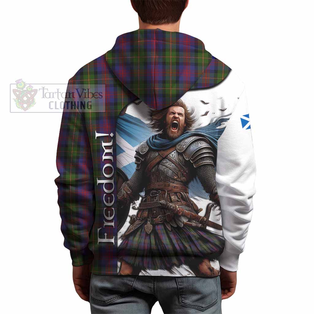 Tartan Vibes Clothing MacLennan (McLennan) Crest Tartan Hoodie Inspired by the Freedom of Scottish Warrior