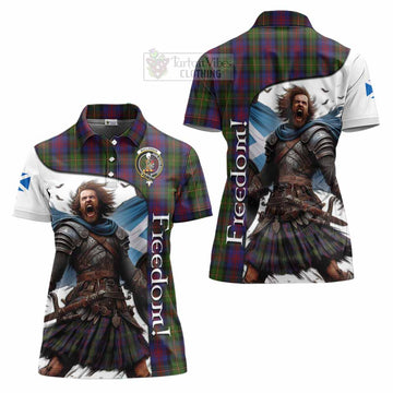 Tartan Vibes Clothing MacLennan (McLennan) Crest Tartan Women's Polo Shirt Inspired by the Freedom of Scottish Warrior