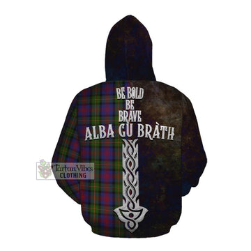 MacLennan (McLennan) Tartan Family Crest Cotton Hoodie Alba Gu Brath Be Brave Lion Ancient Style