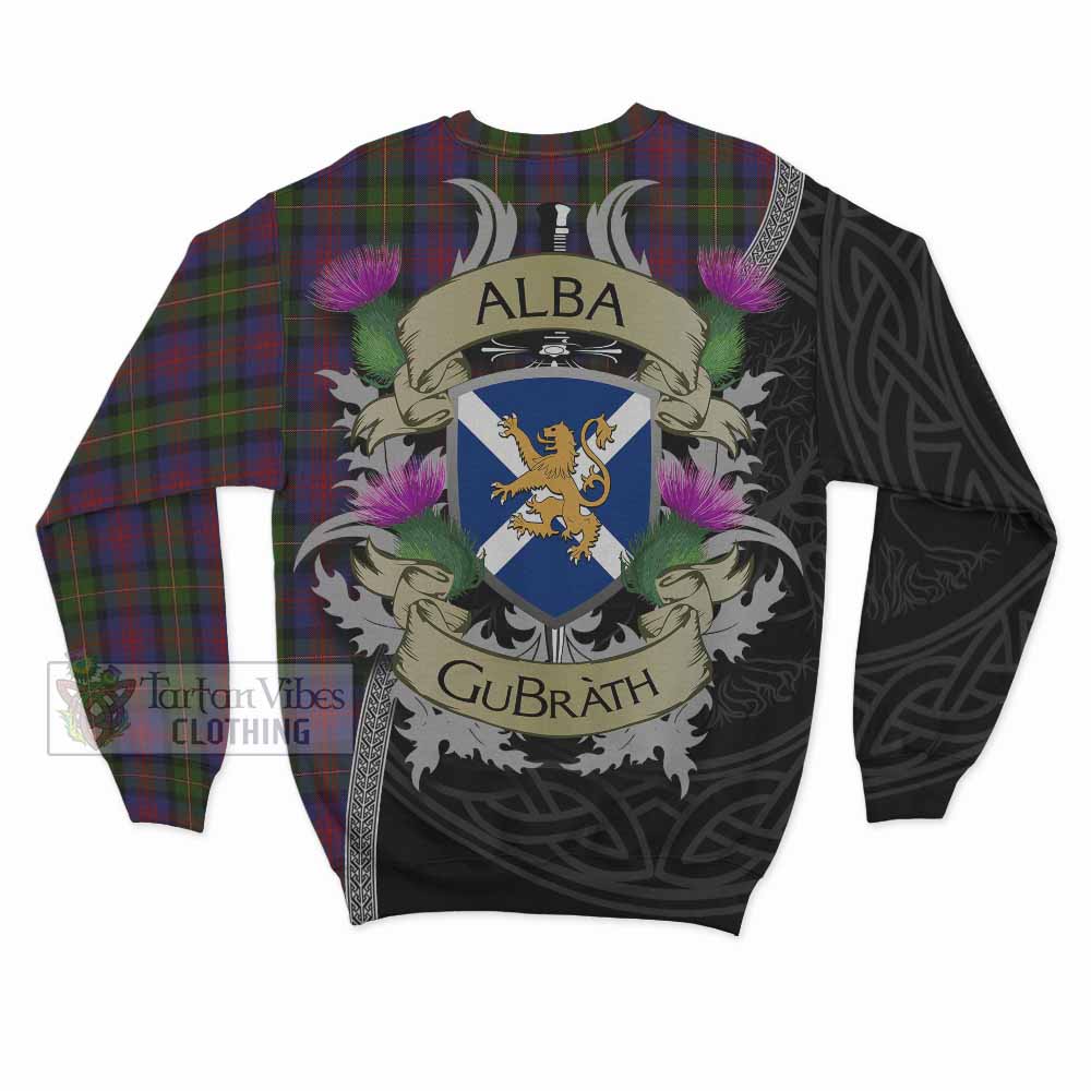 Tartan Vibes Clothing MacLennan (McLennan) Tartan Family Crest Sweatshirt Lion Rampant Royal Thistle Shield Celtic Inspired