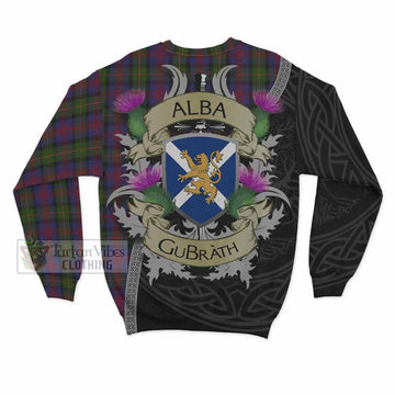 Tartan Vibes Clothing MacLennan (McLennan) Tartan Family Crest Sweatshirt Lion Rampant Royal Thistle Shield Celtic Inspired