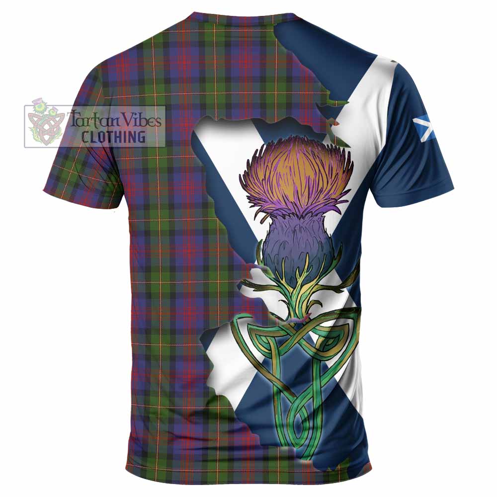 Tartan Vibes Clothing MacLennan (McLennan) Tartan Family Crest T-Shirt Scottish Thistle Celtic Inspired