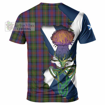 Tartan Vibes Clothing MacLennan (McLennan) Tartan Family Crest T-Shirt Scottish Thistle Celtic Inspired