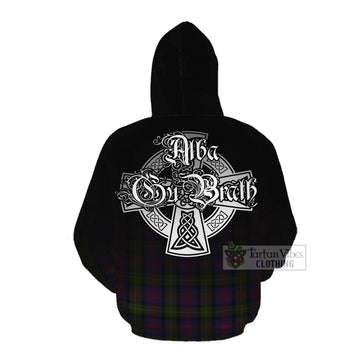 MacLennan (McLennan) Tartan Cotton Hoodie Featuring Alba Gu Brath Family Crest Celtic Inspired