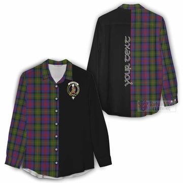 MacLennan (McLennan) Tartan Women's Casual Shirt with Family Crest and Half Of Me Style