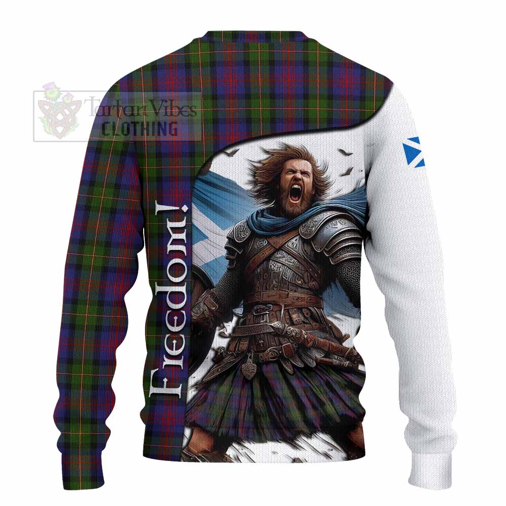 Tartan Vibes Clothing MacLennan (McLennan) Crest Tartan Knitted Sweater Inspired by the Freedom of Scottish Warrior