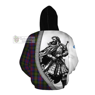 MacLennan (McLennan) Tartan Clan Crest Cotton Hoodie with Highlander Warrior Celtic Style
