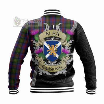 MacLennan (McLennan) Tartan Family Crest Baseball Jacket Lion Rampant Royal Thistle Shield Celtic Inspired