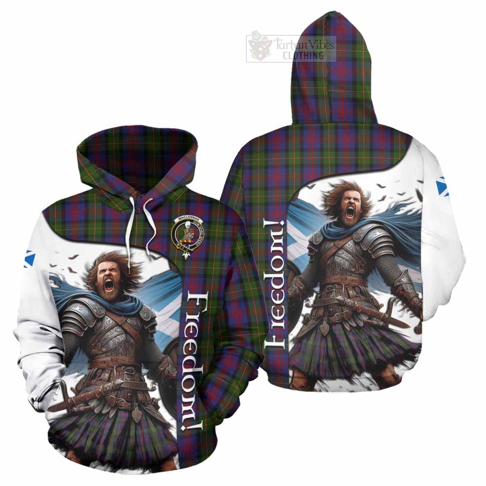 Tartan Vibes Clothing MacLennan (McLennan) Crest Tartan Hoodie Inspired by the Freedom of Scottish Warrior
