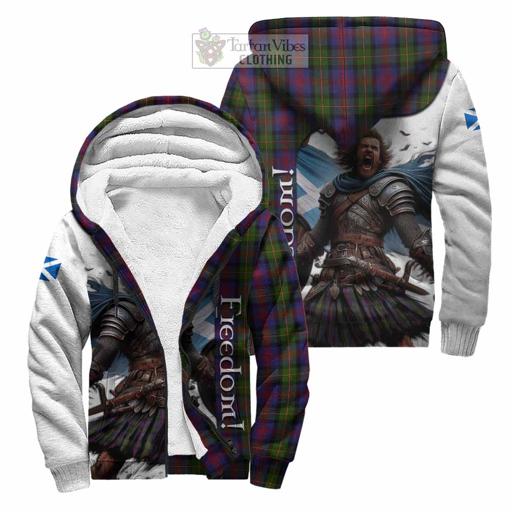 Tartan Vibes Clothing MacLennan (McLennan) Crest Tartan Sherpa Hoodie Inspired by the Freedom of Scottish Warrior