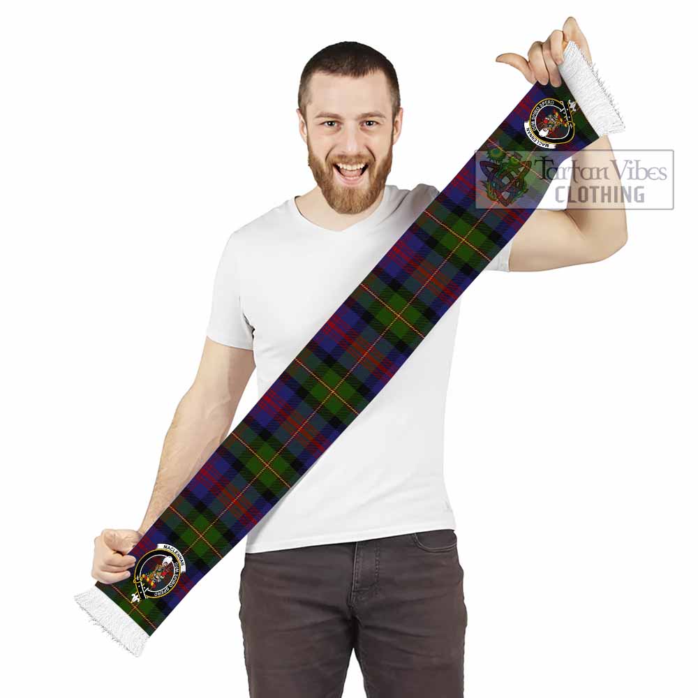Tartan Vibes Clothing MacLennan (McLennan) Tartan Ruffneck Scarf with Family Crest