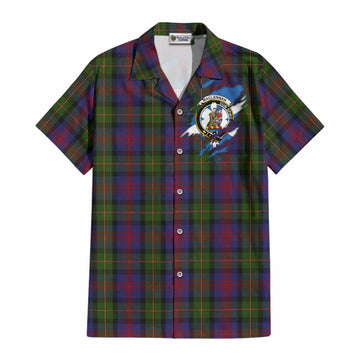 MacLennan (McLennan) Clan Crest In Me Tartan Cotton Hawaiian Shirt Scotland Flag Style