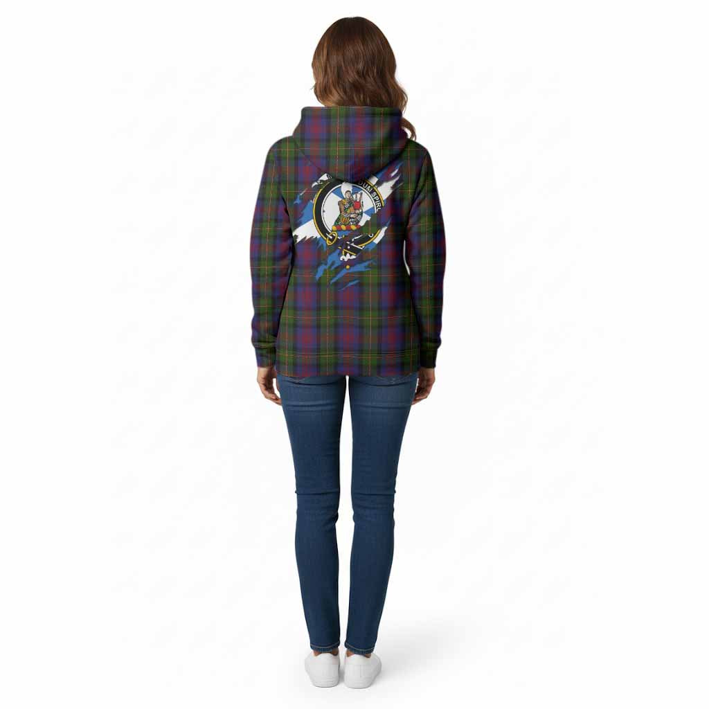 MacLennan (McLennan) Clan Crest In Me Tartan Cotton Hoodie Scotland Flag Style