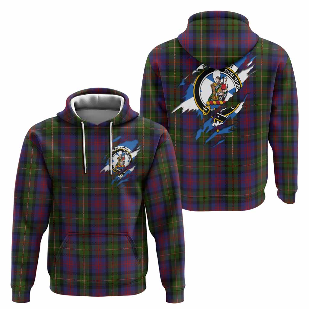 MacLennan (McLennan) Clan Crest In Me Tartan Hoodie Scotland Flag Style