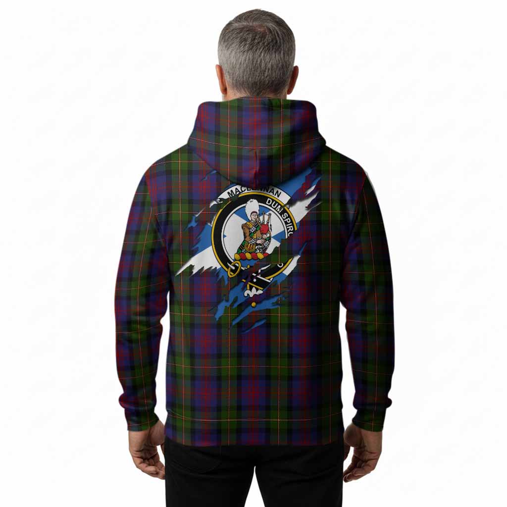 MacLennan (McLennan) Clan Crest In Me Tartan Hoodie Scotland Flag Style