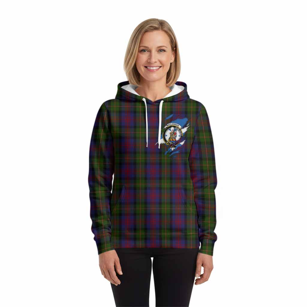 MacLennan (McLennan) Clan Crest In Me Tartan Hoodie Scotland Flag Style