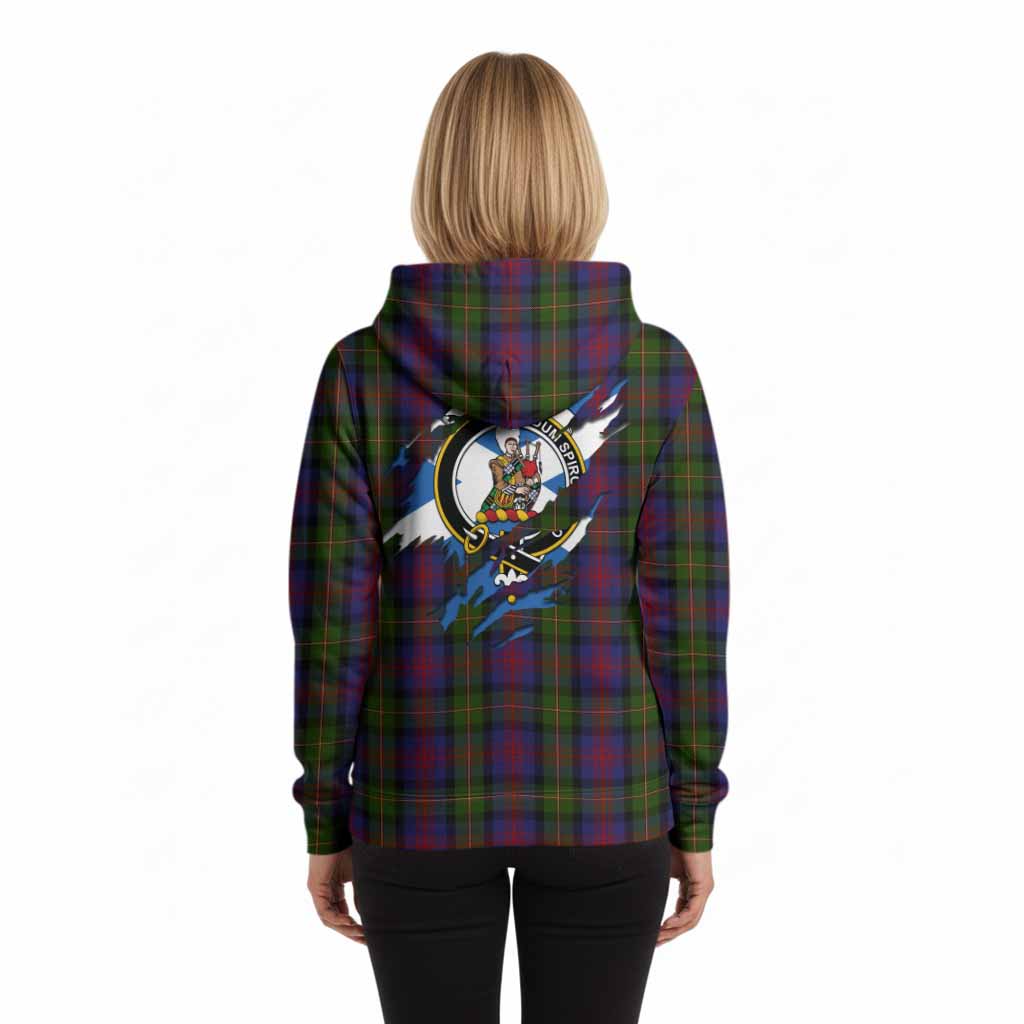 MacLennan (McLennan) Clan Crest In Me Tartan Hoodie Scotland Flag Style