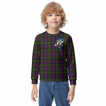 MacLennan (McLennan) Clan Crest In Me Tartan Kid Knitted Sweatshirt Scotland Flag Style