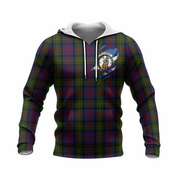MacLennan (McLennan) Clan Crest In Me Tartan Knitted Hoodie Scotland Flag Style