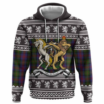 MacLennan (McLennan) Clan Tartan Crest Christmas Hoodie Coat of Arms Funny Style