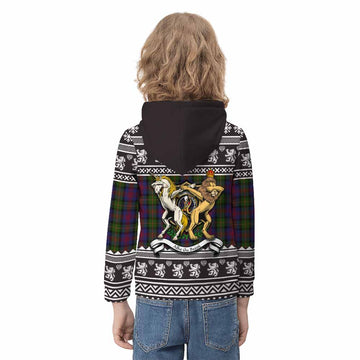 MacLennan (McLennan) Clan Tartan Crest Christmas Kid Hoodie Coat of Arms Funny Style