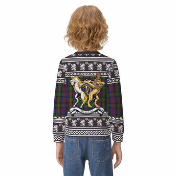 MacLennan (McLennan) Clan Tartan Crest Christmas Kid Ugly Sweatshirt Coat of Arms Funny Style