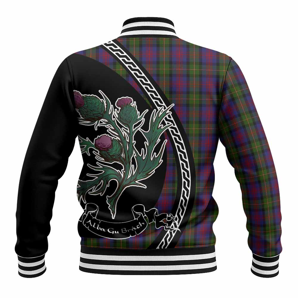 MacLennan (McLennan) Family Crest Tartan Baseball Jacket Alba Thistle Inspired - Tartan Vibes Clothing