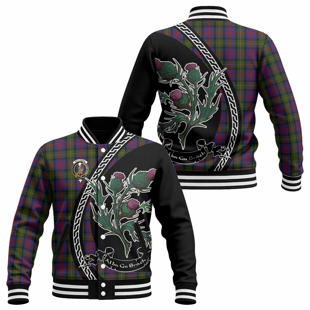 MacLennan (McLennan) Family Crest Tartan Baseball Jacket Alba Thistle Inspired - Tartan Vibes Clothing