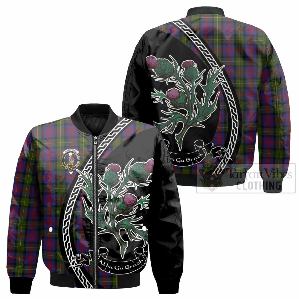 MacLennan (McLennan) Family Crest Tartan Bomber Jacket Alba Thistle Inspired - Tartan Vibes Clothing
