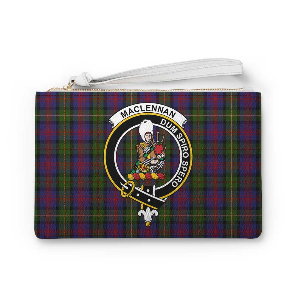 Tartan Vibes Clothing MacLennan (McLennan) Family Crest Tartan Clutch Bag