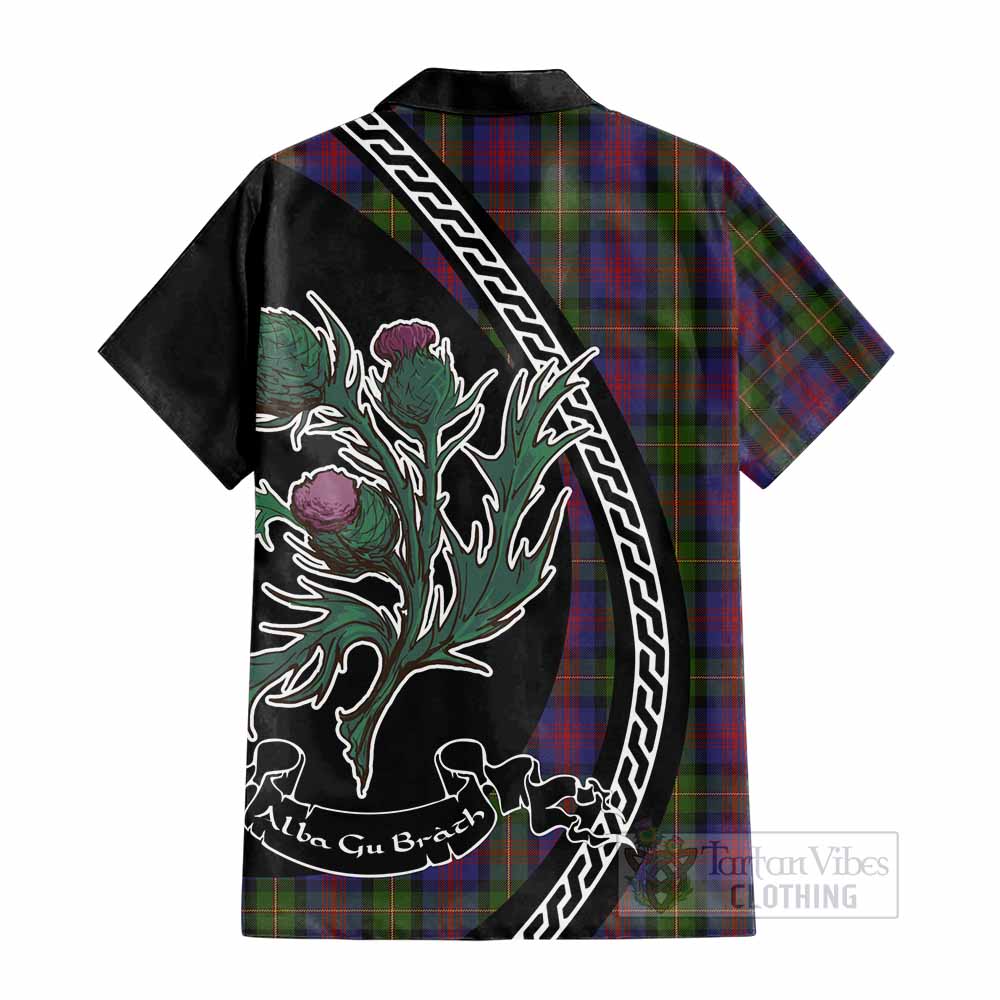 MacLennan (McLennan) Family Crest Tartan Cotton Hawaiian Shirt Alba Thistle Inspired - Tartan Vibes Clothing