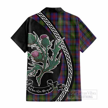 MacLennan (McLennan) Family Crest Tartan Cotton Hawaiian Shirt Alba Thistle Inspired