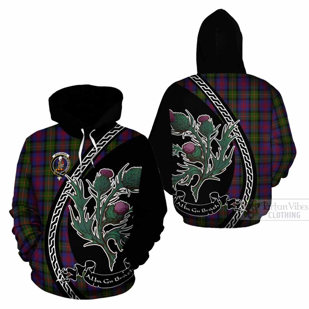 MacLennan (McLennan) Family Crest Tartan Cotton Hoodie Alba Thistle Inspired - Tartan Vibes Clothing