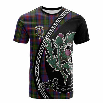 MacLennan (McLennan) Family Crest Tartan Cotton T-shirt Alba Thistle Inspired - Tartan Vibes Clothing