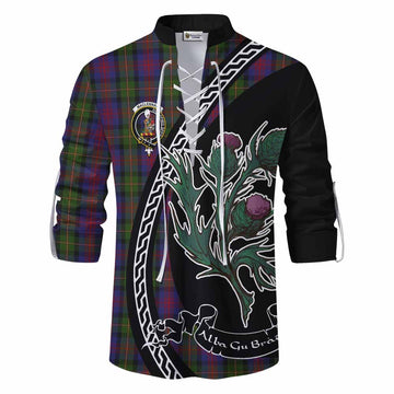 MacLennan (McLennan) Family Crest Tartan Ghillie Shirt Alba Thistle Inspired