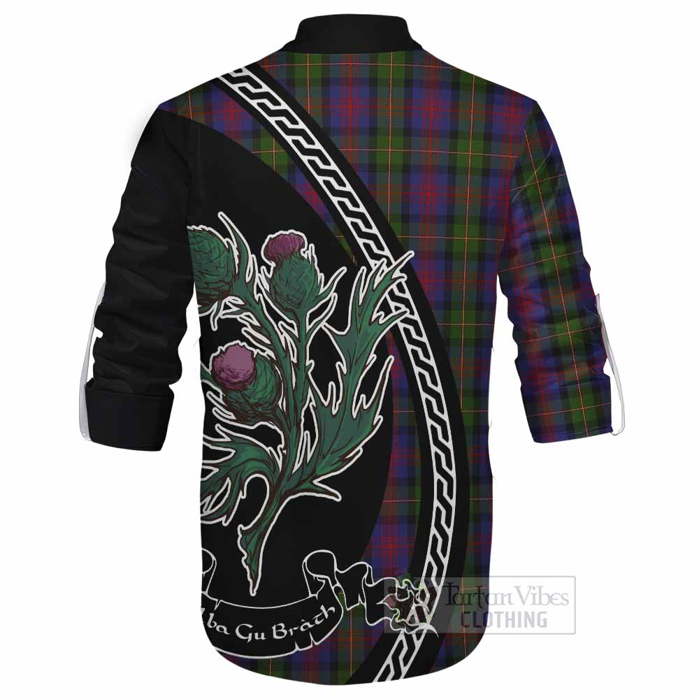 MacLennan (McLennan) Family Crest Tartan Ghillie Shirt Alba Thistle Inspired - Tartan Vibes Clothing
