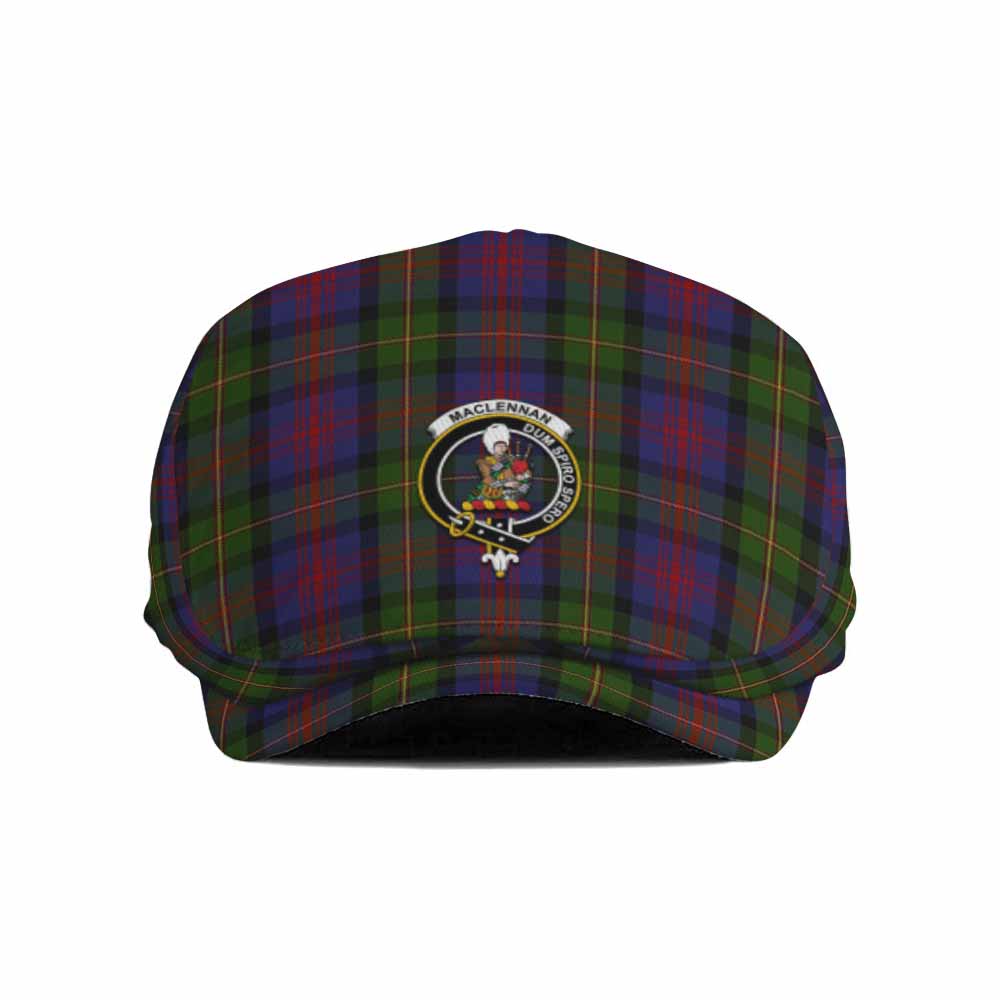MacLennan (McLennan) Family Crest Tartan Jeff Cap, Tartan Flat Cap