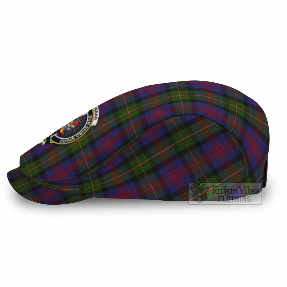 MacLennan (McLennan) Family Crest Tartan Jeff Cap, Tartan Flat Cap