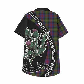 MacLennan (McLennan) Family Crest Tartan Kid Hawaiian Shirt Alba Thistle Inspired