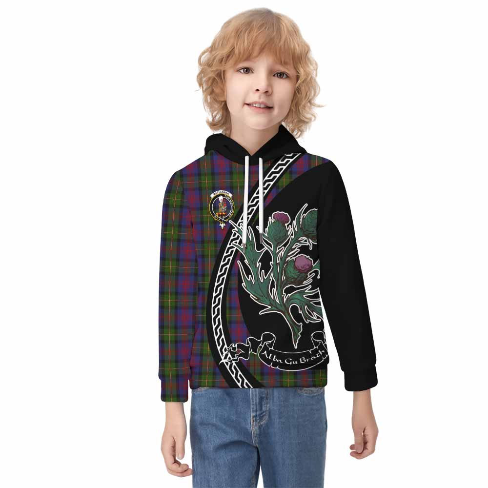 MacLennan (McLennan) Family Crest Tartan Kid Hoodie Alba Thistle Inspired - Tartan Vibes Clothing