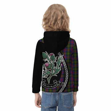 MacLennan (McLennan) Family Crest Tartan Kid Hoodie Alba Thistle Inspired