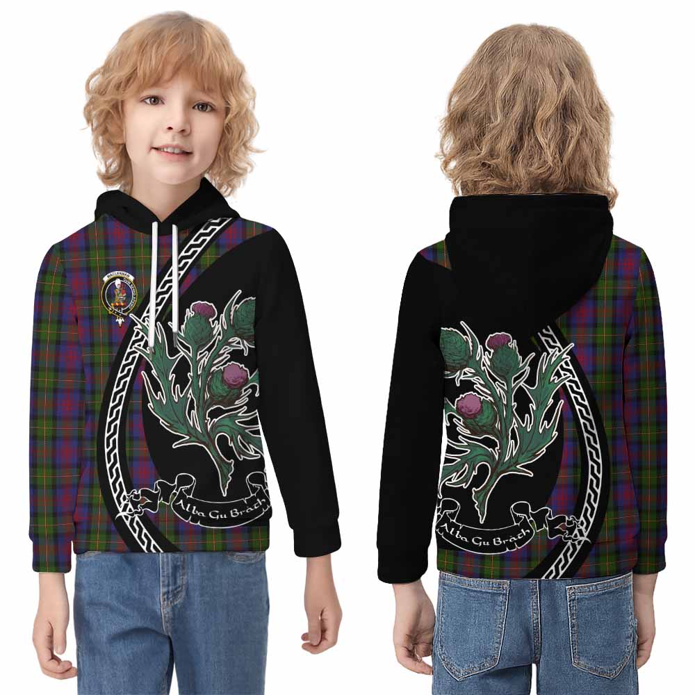 MacLennan (McLennan) Family Crest Tartan Kid Hoodie Alba Thistle Inspired - Tartan Vibes Clothing