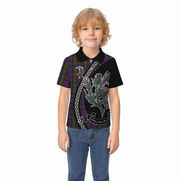 MacLennan (McLennan) Family Crest Tartan Kid Polo Shirt Alba Thistle Inspired